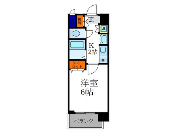 プレサンス京都御所東（３０４）の物件間取画像